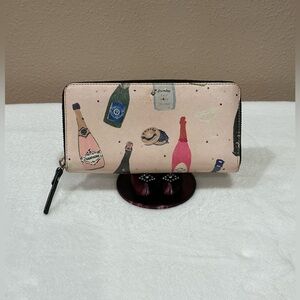 Kate Spade Pink Champagne Print Wallet
